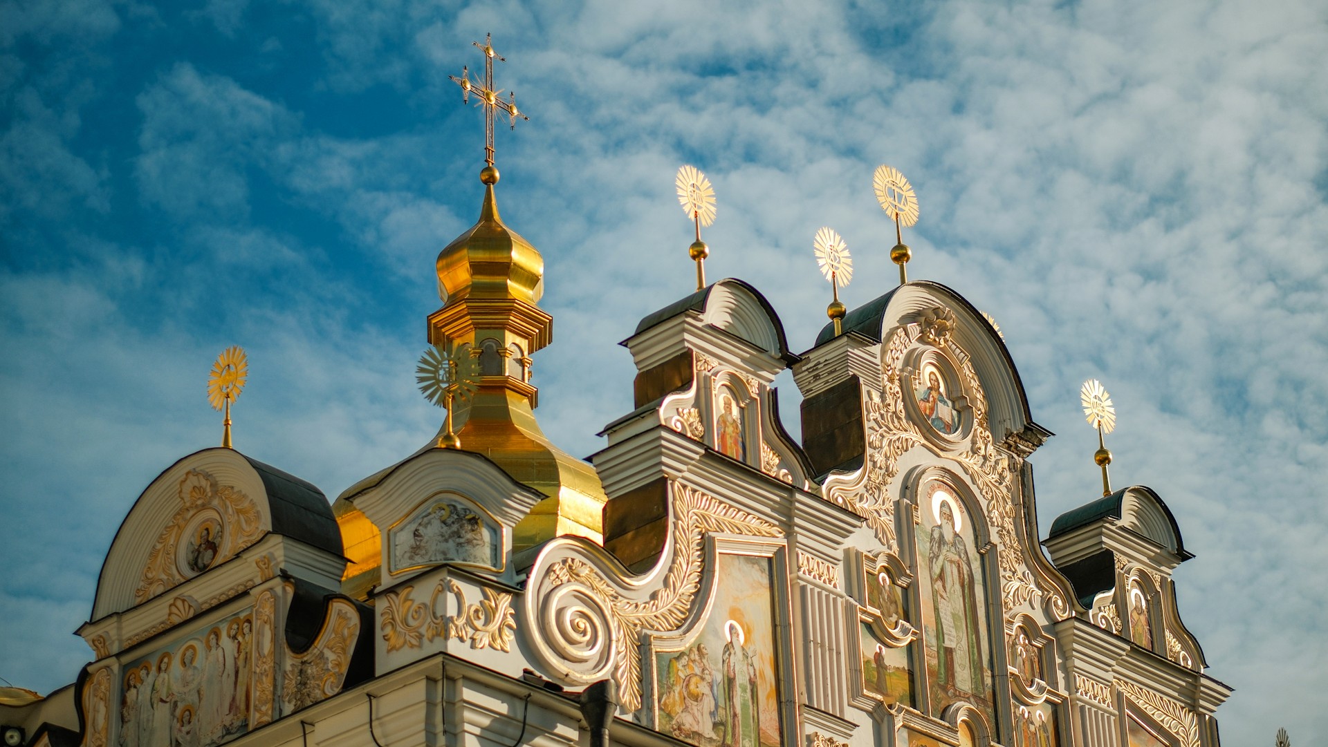 Kyiv Pechersk Lavra - facade of the Dormition Cathedral