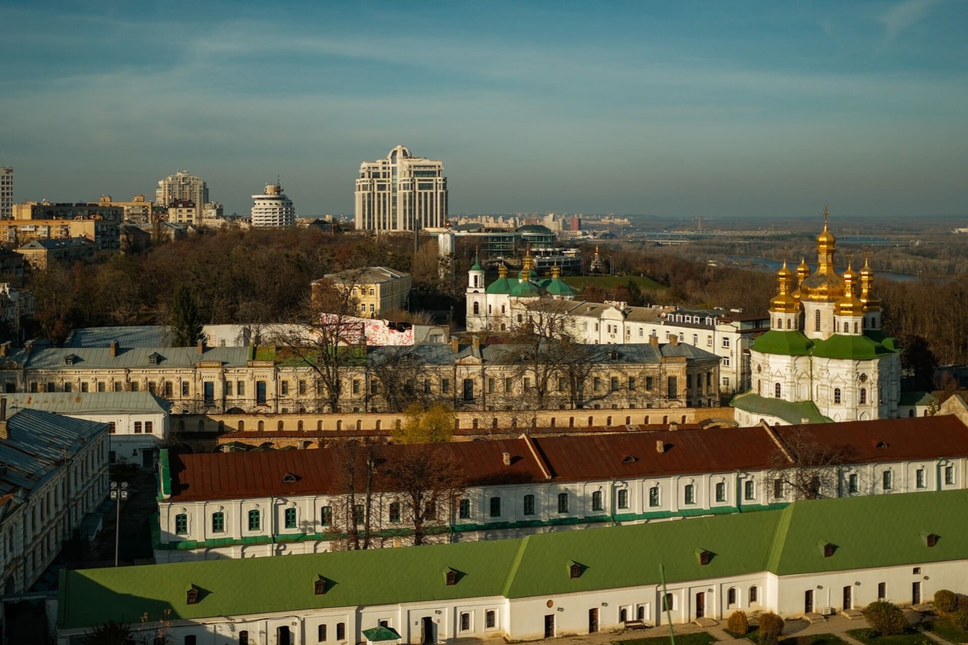 View of the Kyiv Pechersk Lavra territory from the Bell Tower