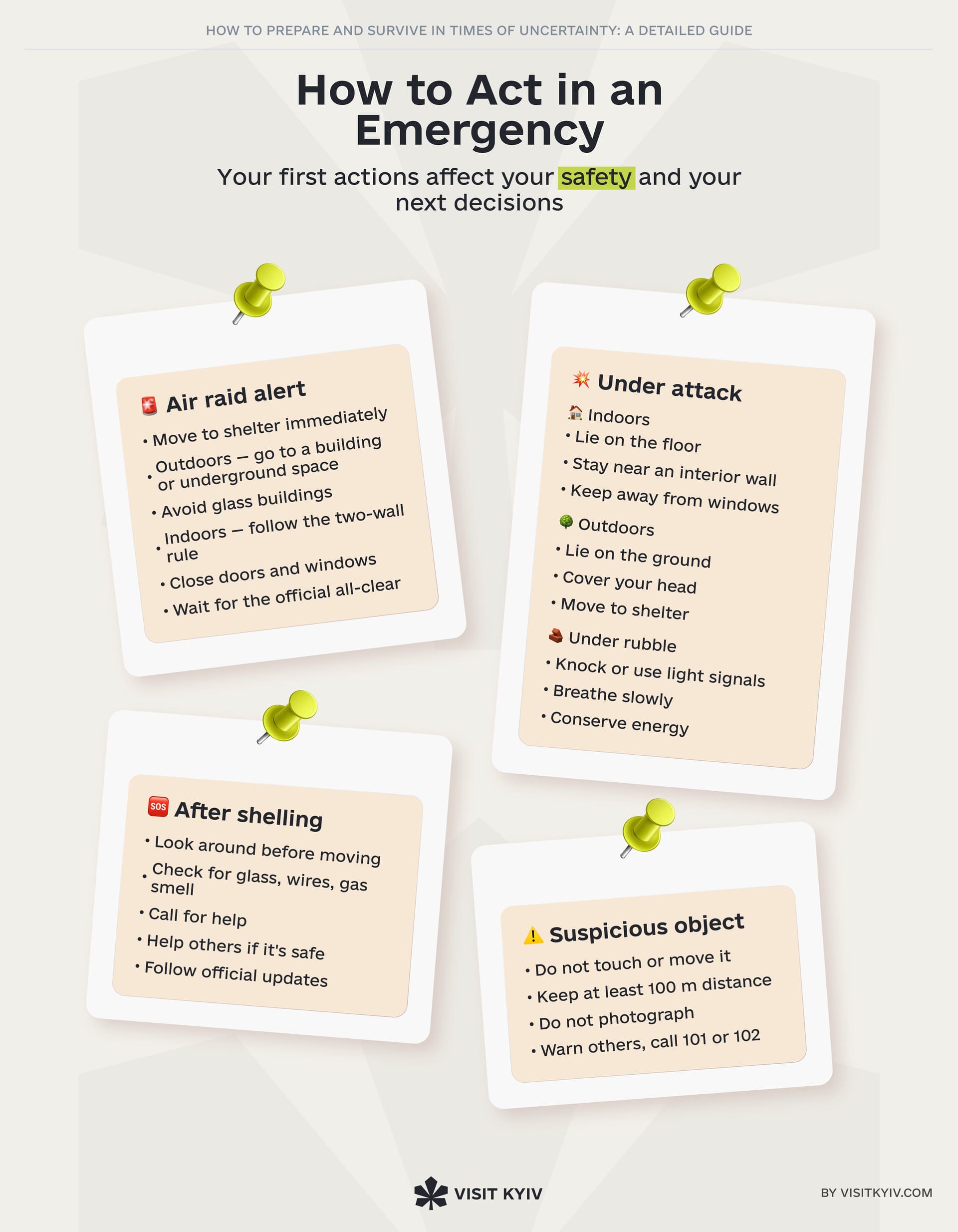 Emergency response: immediate actions for safety and protection