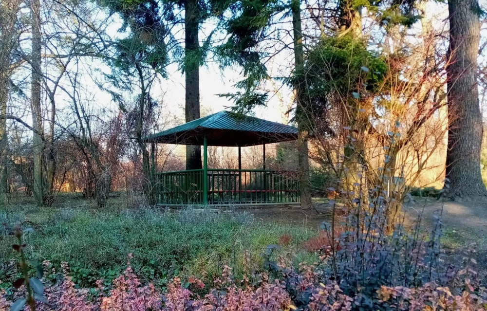 Gazebo in Syretskyi Arboretum