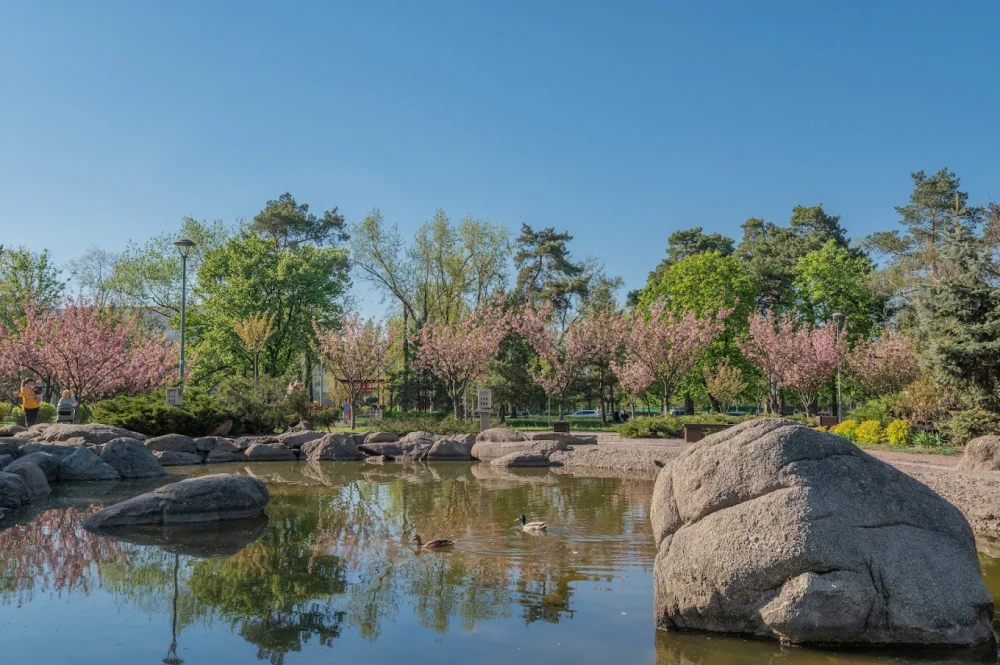 Water feature in Kyoto Park