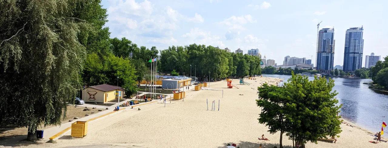 Фото пляжу Венеція в Києві