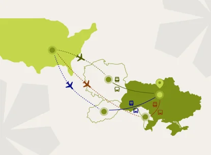 How to get from the U.S. to Ukraine: flights, trains, and routes to Kyiv