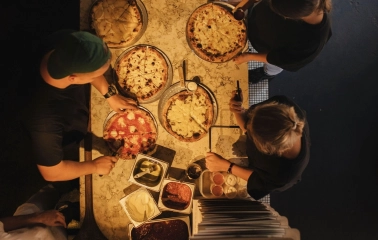 Specialties of Mimosa Brooklyn Pizza restaurant in Kyiv