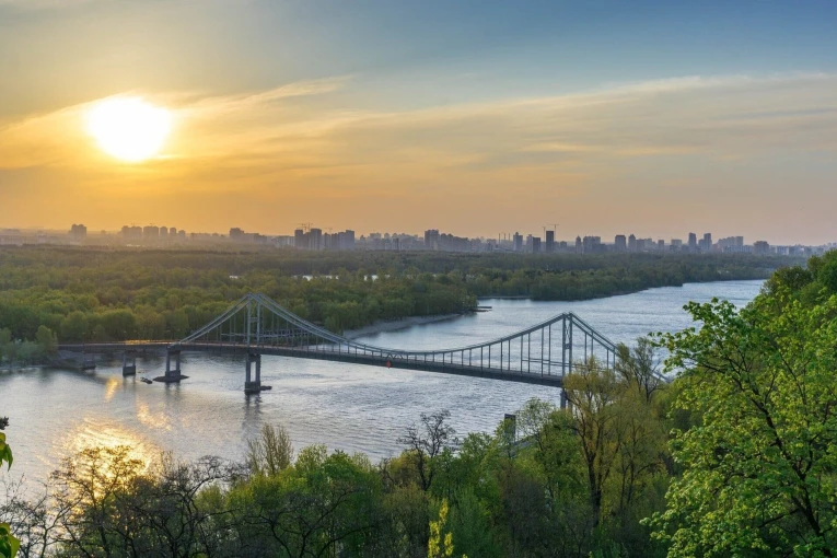 View of Trukhaniv Island