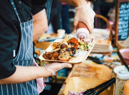 Street food spots in Kyiv