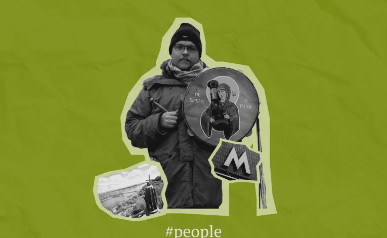 Folk musician Mateusz Dobrowolski on solidarity travel in Kyiv