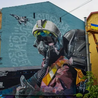 Ghost of Kyiv - legendary pilot symbolizing the unbreakable guardianship of the capital's sky