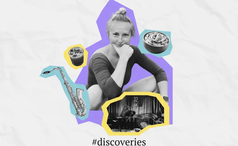 Polish aerial gymnast Klaudia Brzezinska exploring Kyiv’s jazz and vegan scene