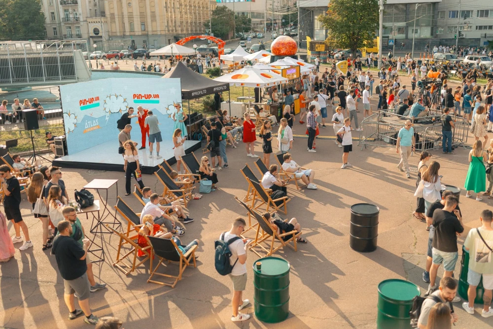 terrace with chairs at the Atlas Festival