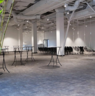 Interior of the event space Pochayna Event Hall in Kyiv