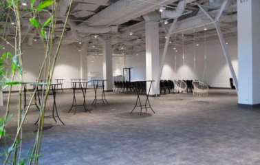 Interior of the event space Pochayna Event Hall in Kyiv