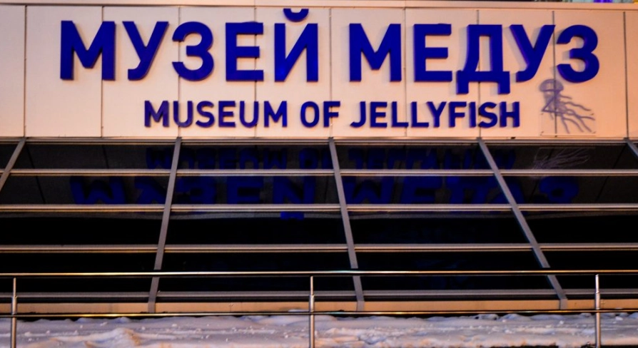 Entrance to the Museum of Jellyfish in Kyiv
