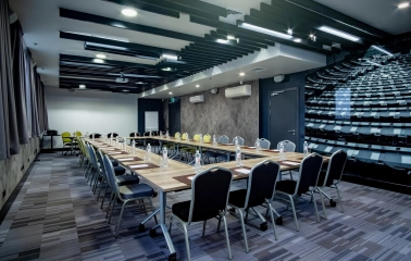 Ibis Railway Station in Kyiv - conference hall with U-shaped table setup