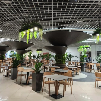 Pochayna Event Hall - bright food court area