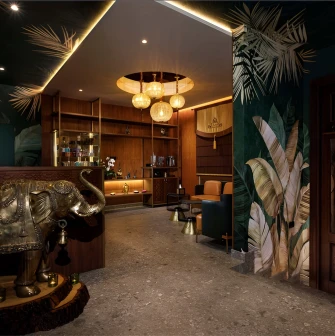 Royal Thai SPA salon in Kyiv: hall with an elephant