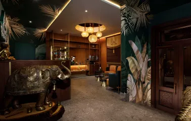 Royal Thai SPA salon in Kyiv: hall with an elephant