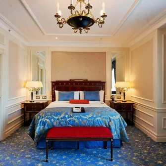 Classical style room at the Fairmont Grand Hotel in Kyiv
