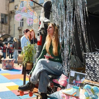 Exhibition at the Podilsky Shuk market in Kyiv