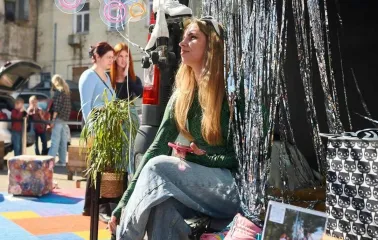 Exhibition at the Podilsky Shuk market in Kyiv