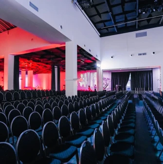Pochayna Event Hall - large venue set for a conference
