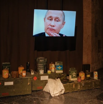 War Museum in Kyiv - soldiers’ rations, supplies and propaganda items from modern warfare