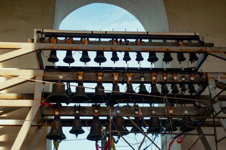 St. Sophia Cathedral in Kyiv - facade of the bell tower in the courtyard