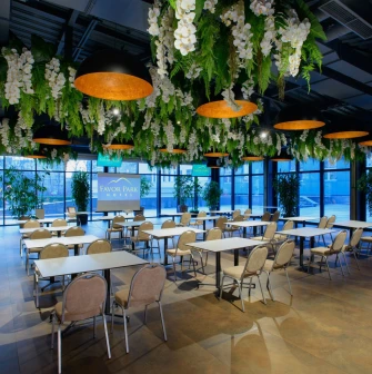 Favor Park Hotel - large, bright conference hall set up for a professional meeting