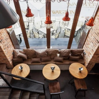 True Burger Bar - intimate corner seating area located next to the expansive window