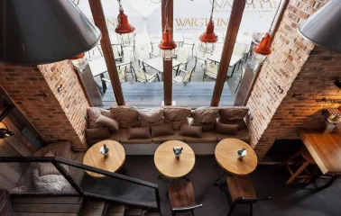 True Burger Bar - intimate corner seating area located next to the expansive window