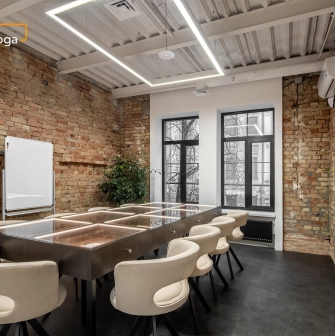 Meeting room at Peremoga Space in Kyiv