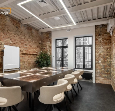 Meeting room at Peremoga Space in Kyiv