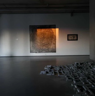 Art installation at Ya Gallery in Kyiv