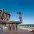 Panoramic view from the Monument to the Founders of Kyiv observation deck - scenic Dnipro River and Kyiv’s left bank