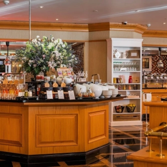InterContinental - grand hotel reception area with marbled floors
