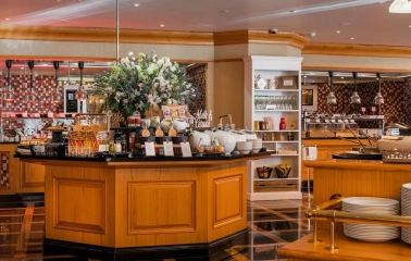 InterContinental - grand hotel reception area with marbled floors