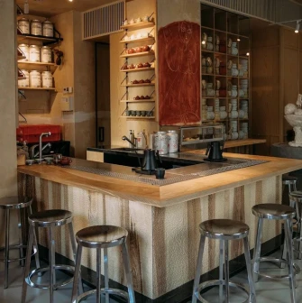 One Tea Tree - traditional tea table setup with clay teaware and brewing instruments