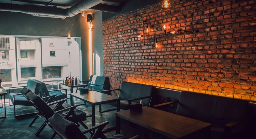 Interior of the Coal bar in Kyiv