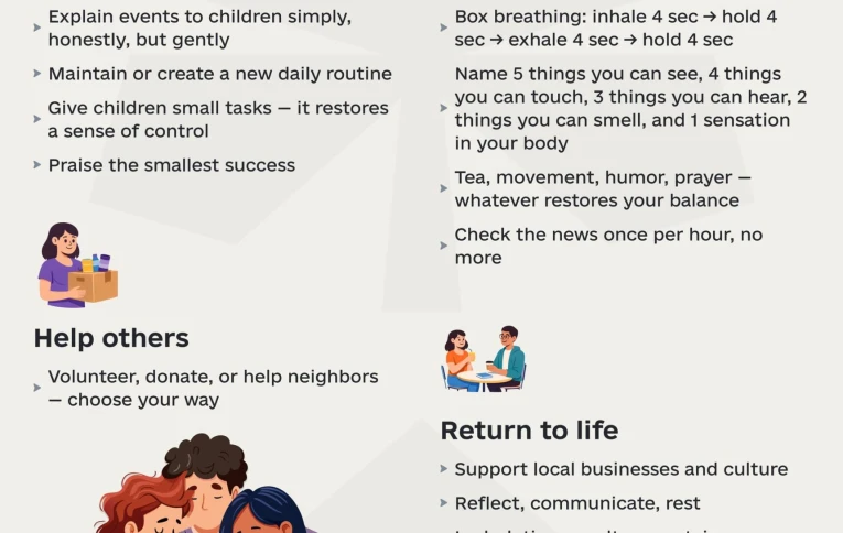 Post-emergency recovery: mental health and community support