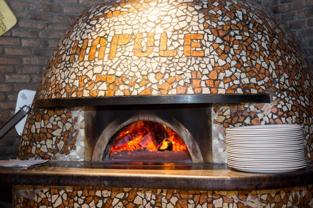 Napule pizzeria: wood-fired pizza oven