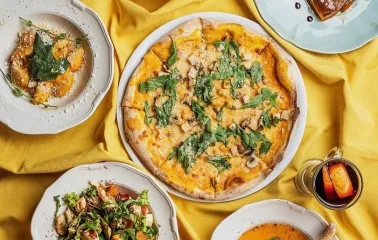 Pesto Cafe - menu and various small snacks