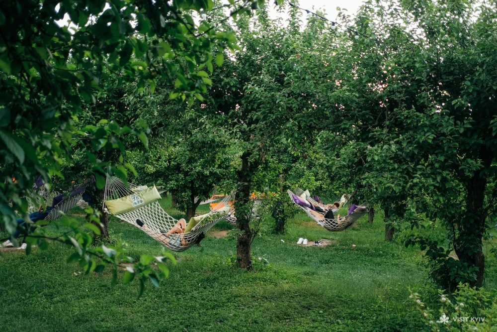 Hammock park at VDNH in Kyiv