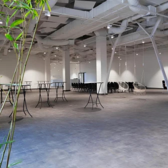 Interior of the event space Pochayna Event Hall in Kyiv