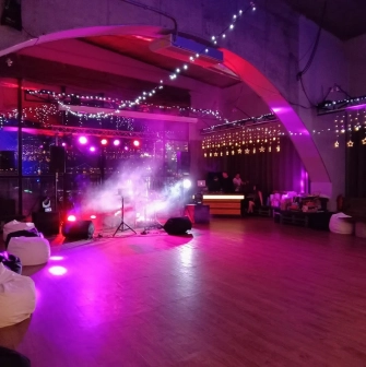 Art-Prychal - night party scene in a event space