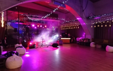Art-Prychal - night party scene in a event space