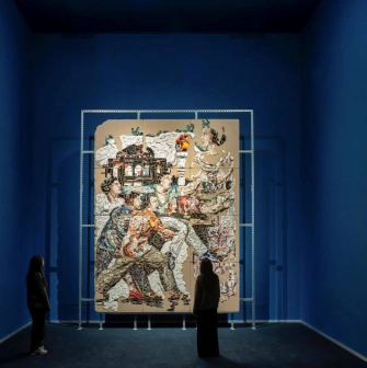 Large-scale painting in the PinchukArtCenter