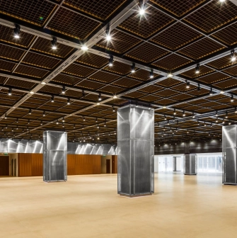 Spacious main event hall at CEC “Parkovy” in Kyiv