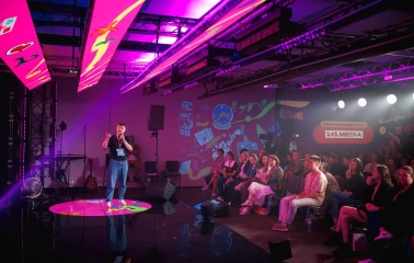 UNIT.City - conference setup with a stage and audience seating