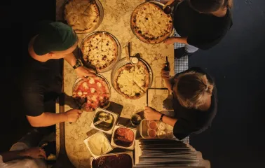 Specialties of Mimosa Brooklyn Pizza restaurant in Kyiv