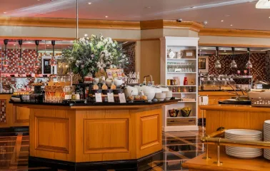 InterContinental - grand hotel reception area with marbled floors